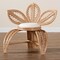 Bali & Pari Gresham Modern Bohemian Natural Rattan Leaf Accent Chair 238-13409-ZORO - alternate 4